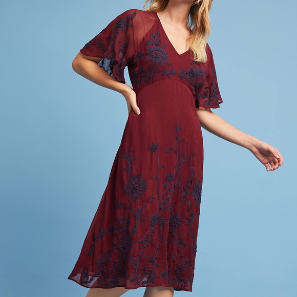 Anthropologie Dresses & Skirts - NWOT ANTHROPOLOGIE FRANCOISE EMBROIDERED DRESS